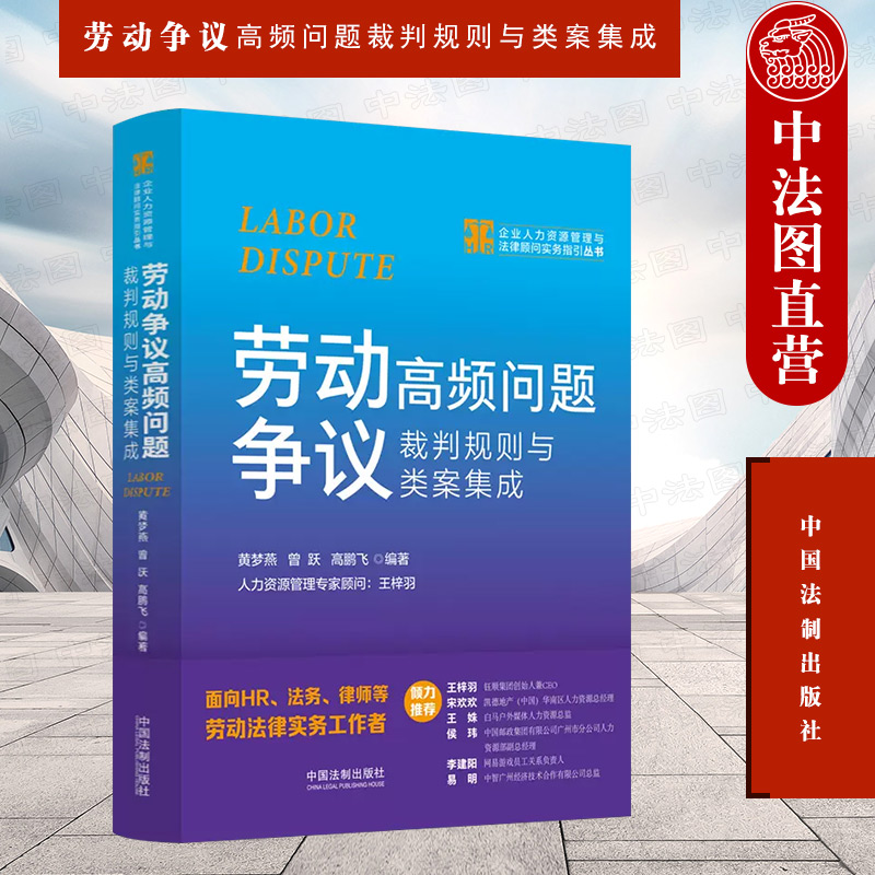 中法图正版 劳动争议高频问题裁判规则与类案集成 企业人力资源管理与法律顾问实务指引丛书 中国法制 人事关系HR司法实务劳动合同 书籍/杂志/报纸 司法案例/实务解析 原图主图