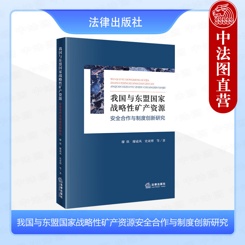 中法图正版 我国与东盟国家战略性矿产资源安全合作与制度创新研究 法律出版社 矿产资源产业链供应链安全合作背景意义基础成效