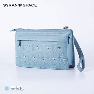 赛伦空间 新款 SPACE SYRAN 女士糖果色多功能斜挎包手腕包手拿包