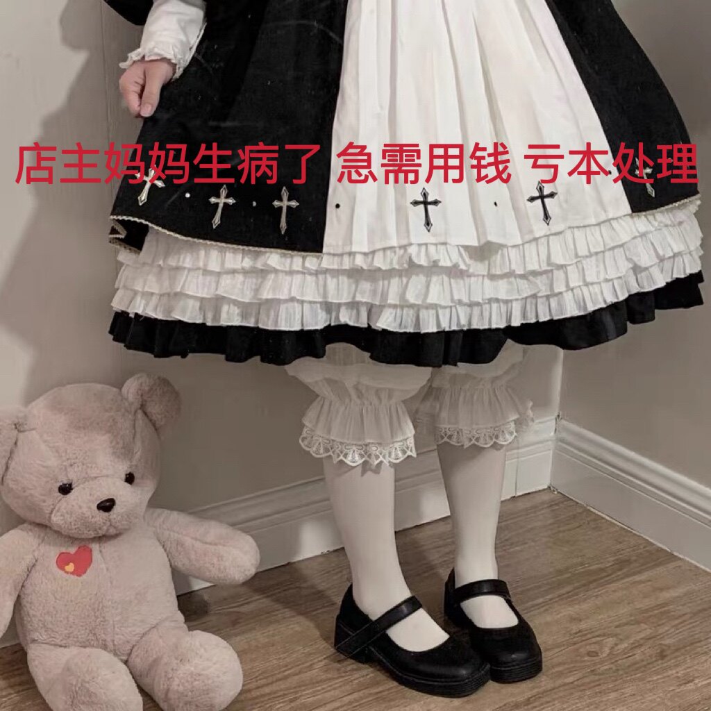 洛丽塔doll感风琴褶灯笼裤甜美安全打底裤lolita舒适南瓜裤长