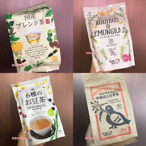 日本代购花草茶柠檬草无糖麦茶