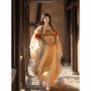 重工汉服女芥子记玉人歌原创唐制齐胸儒裙超仙绣花大袖衫春夏套装