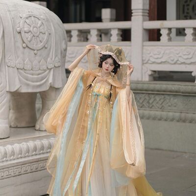 山海记小殿下诃子唐风绣花汉服