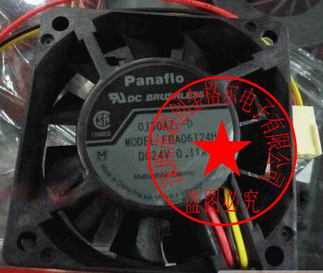 FBA06T24H 24V 0.11A 原装日本松下60*60*15MM 2线/3线变频器风扇