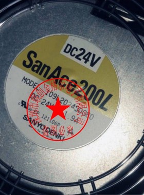 SANACE200L 109L2024S0G80 DC24V1.9A原装日本三洋SANYO 进口风扇