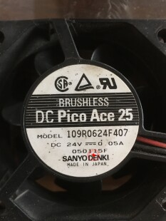 原装 109R0624F407 109R0624F402 2线 三洋SANYO进口风扇 24V0.05A