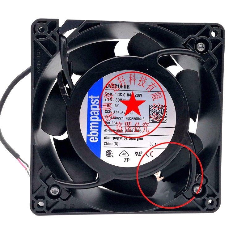原装德国进口 DV5214/2HP DC24V1.6A 38.5W 德国进口铝框风机