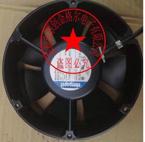 TYP 6224N/12 原装正品进口 24V 18W 17CM 三线 设备金属风扇