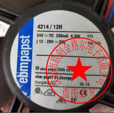 4214/12H 24V 200MA 4.8W 4214HU 5.3W4214/12R 进口三线风扇