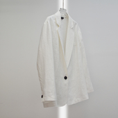 极简老钱风100%亚麻廓形西装 女秋薄款 oversize服休闲高端外套宽松