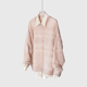 马海毛衣宽松软糯慵懒风套装 入冬叠穿 高级100%真丝缎面衬衫 粉色