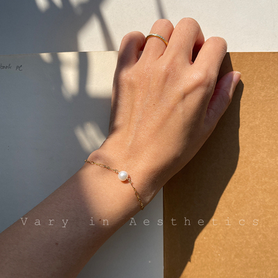 天然淡水珍珠拼接手链