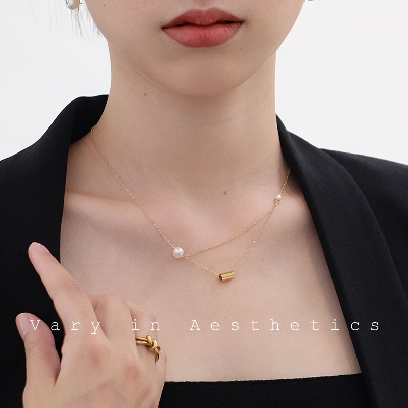 via途经天然淡水珍珠女ins潮