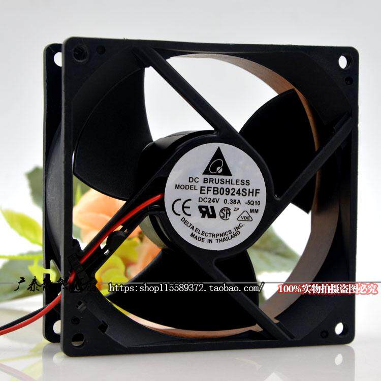 Delta fan 9CM 24V 0.38A EFB0924SHF Shelf life 2 years Two lines Drive dedicatedin the Computer Hardware/Monitor/Computer Peripherals , Radiator/Fan  category - from Buy2taobao.com to provide professional Taobao agent buy service