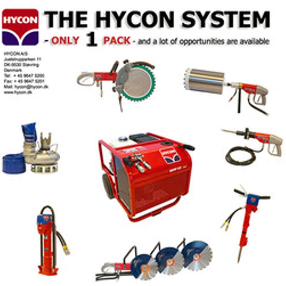 丹麦 海空 HYCON 液压工具 切割锯 CUT-OFF SAWS HCS16 PRO