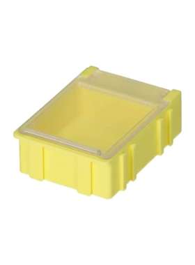 Licefa 8150021 Licefa 1单元透明黄色隔间盒 21毫米 x 42.3毫米