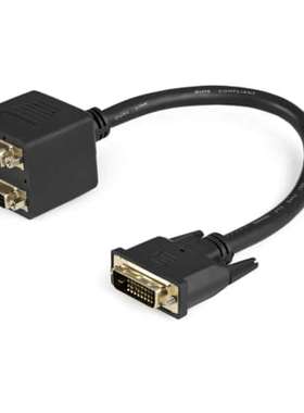 Startech DVISPL1DD 星科 公头 DVI-D 双链路对母头 DVI-D 双链路