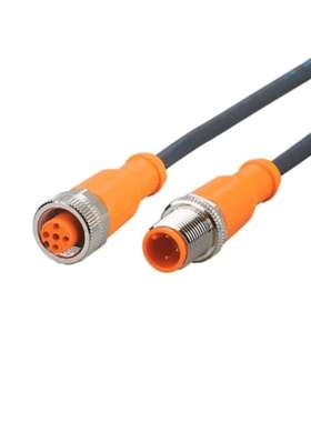 IFM EVC044 易福门 公头单向 M12 转母头 M12 传感器 执行器线 5