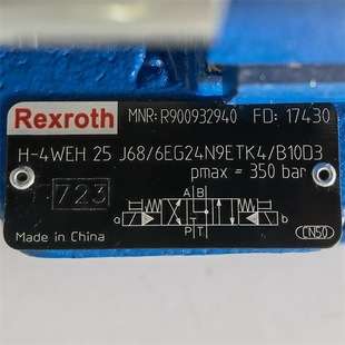 R900932940 H-4WEH25J68/6EG24N9ETK4/B10D3 # Rexroth//力士乐