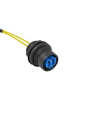 Bulgin PXF6052CAA 膨胀LC到LC双工单模OS1光纤电缆 125微米 黄色