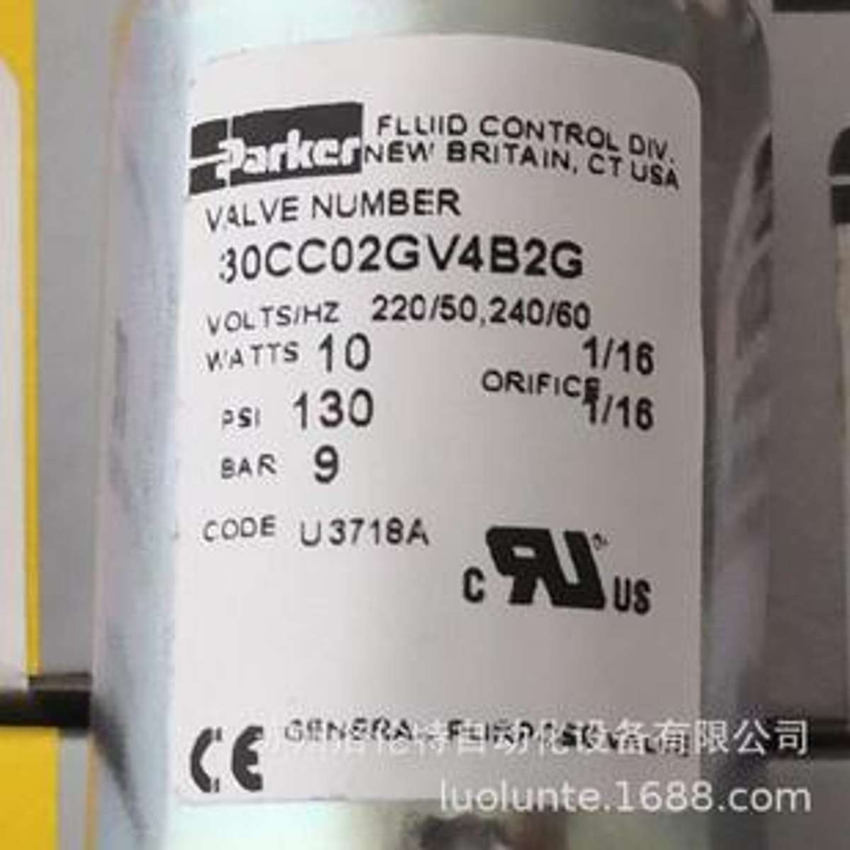 30CC02GV4B2G Parker派克 气动阀