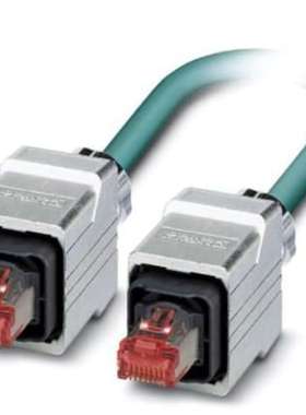 Phoenix 1408963 10m Cat5 蓝色 RJ45 对 公头 RJ45 公头屏蔽 屏