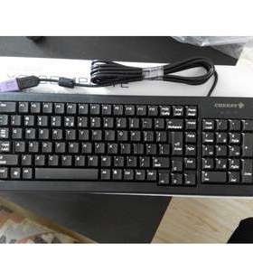 樱桃Cherry G84-5200LCMEU-2 黑色键盘PS2USB接口 欧洲布局103键