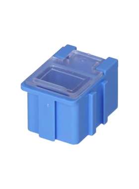 Licefa 8150004 Licefa 1 单元蓝色透明隔间盒 21mm x 21.8mm x 2