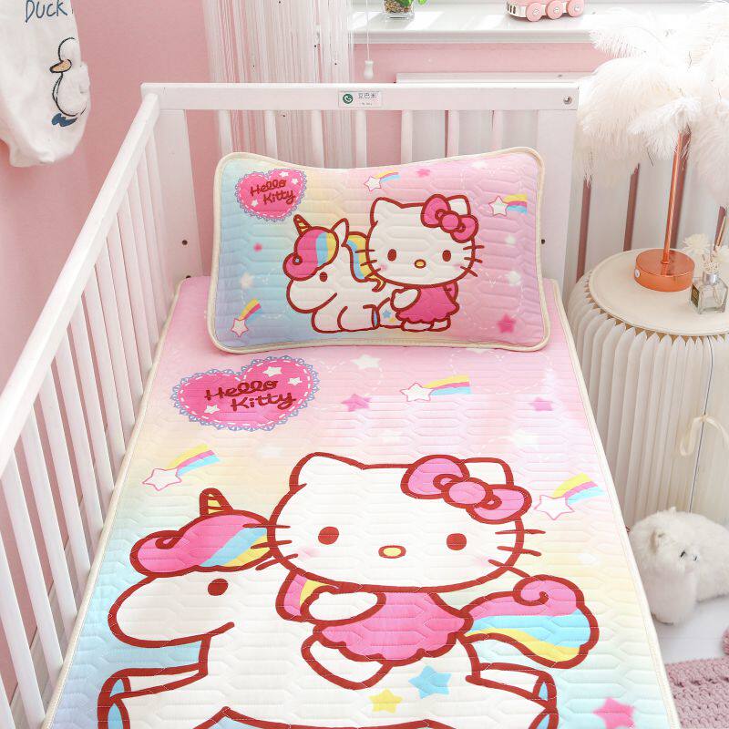 Hellokitty幼儿园乳胶凉席美乐蒂女孩婴幼儿拼接席空调席子70*150
