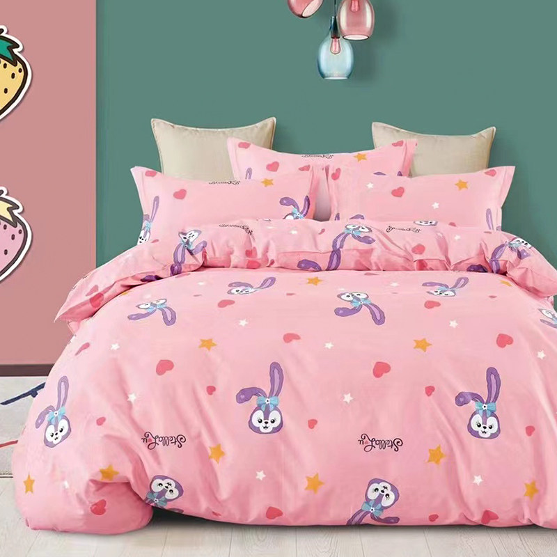 卡通四件套定做纯棉儿童公主女孩木马被套1.8x2.0米床单床笠1.35m