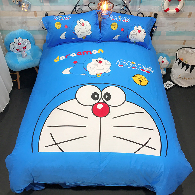 卡通纯棉四件套男孩学生宿舍可爱儿童3件套床上用品0.9米1.2m1.8m