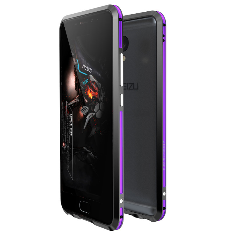 Luphie Bicolor Blade Sword Slim Light Aluminum Bumper Metal Shell Case for MEIZU M5 Note