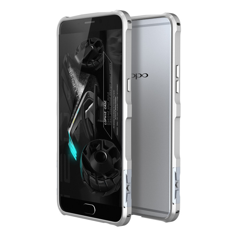 Luphie Halberd Rotary Snap Slim Light Aluminum Bumper Metal Shell Case for OPPO R9s Plus & OPPO R9s