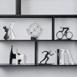 高级感小众领导老板办公室现代艺术摆件轻奢高档展示柜装饰品创意