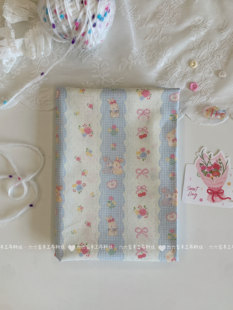 全棉40支印花布料可爱卡通花墙小兔子家居服发饰童装装饰diy布料