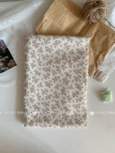 全棉40支印花布ins素雅复古小碎花布家居服发饰发圈童装布diy布料