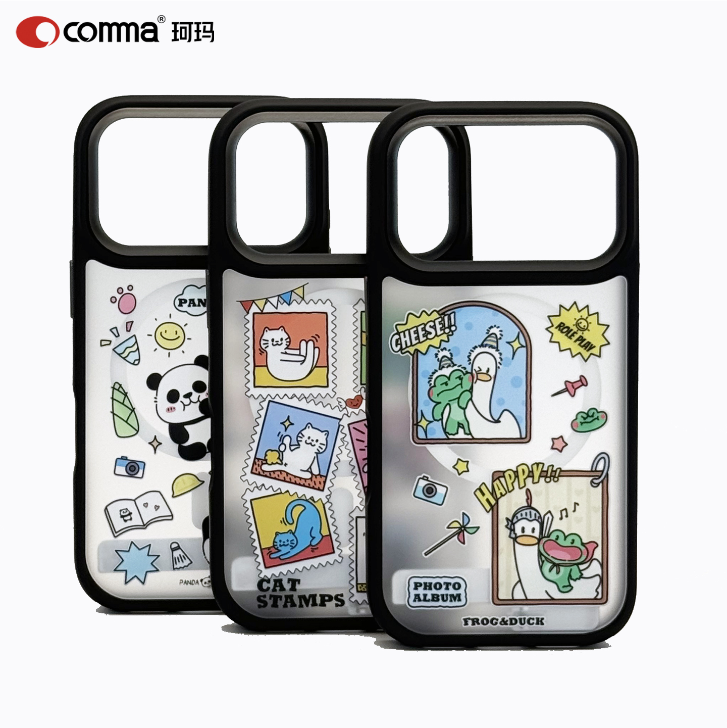 comma珂玛17promax文创磁吸壳