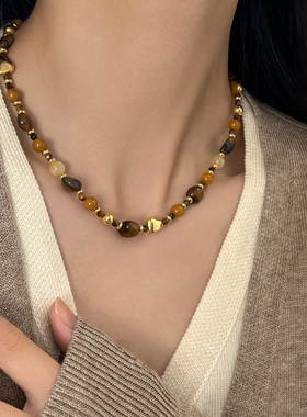 doudoustore液态美拉德项链