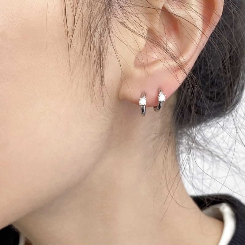 doudoustore迷你单钻耳圈