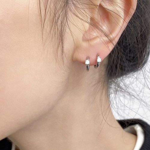 doudoustore迷你单钻耳圈