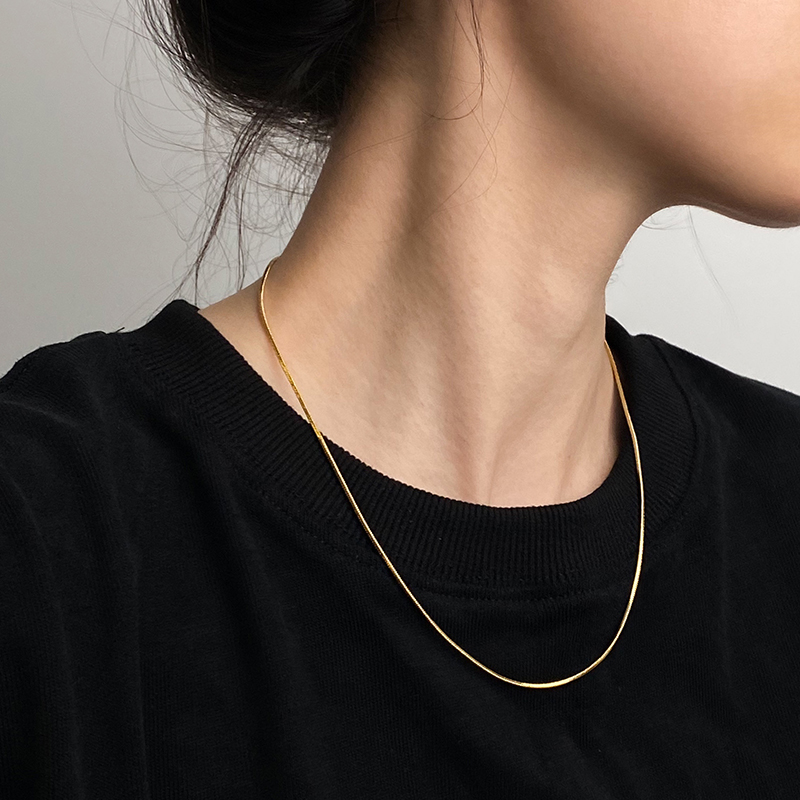 doudoustore金色蛇骨链