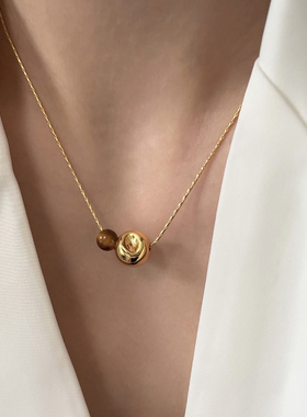 doudoustore虎眼石项链