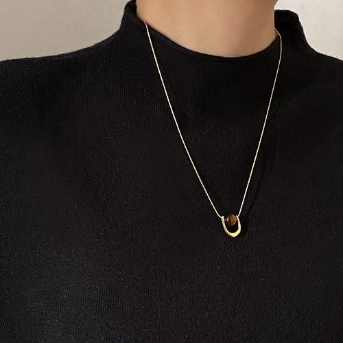 doudoustore虎眼石项链