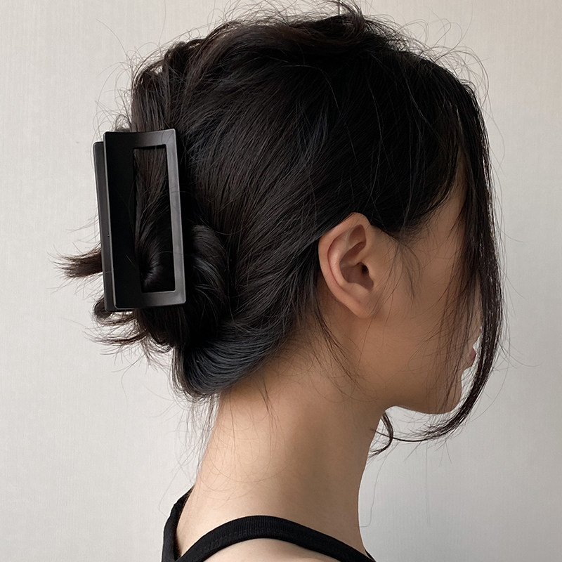 DOUDOUSTORE磨砂质感几何方形黑色抓夹日常外出洗澡盘发夹子发饰,饰品/流行首饰/时尚饰品新,发饰,淘宝优惠券,粉丝福利购,淘宝优惠卷