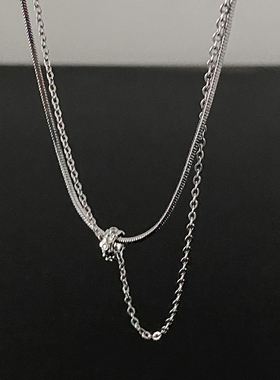 doudoustore花朵小蛮腰项链