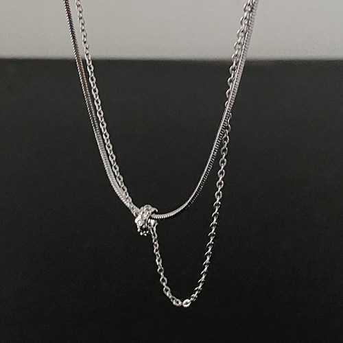 doudoustore花朵小蛮腰项链