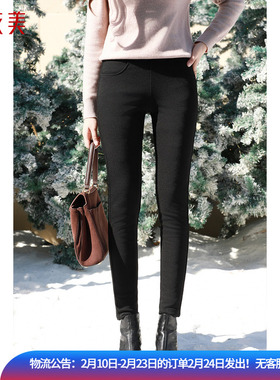 优衣美高腰鹅绒羽绒裤女冬季加厚保暖腰腹显瘦防寒外穿23770