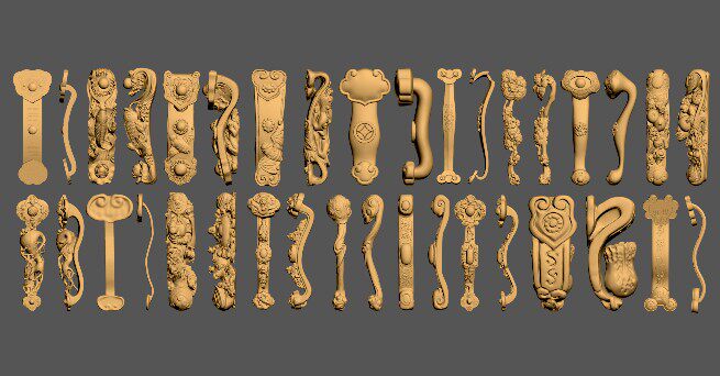 116如意雕塑圆雕图雕刻机stl文件3d打印模型图纸合集