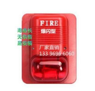 YT-15消防声光报警器 FIRE 爆闪型消防报警器闪光消防灯按钮开关