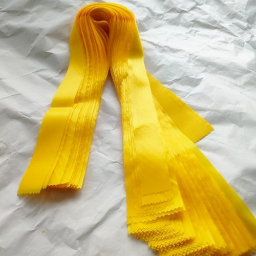 黄色丝带空白DIY手写感恩节彩带